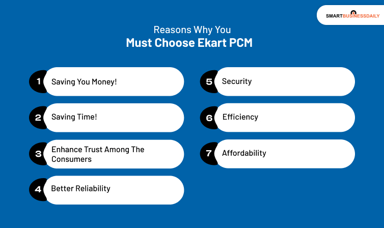 Reasons Why You Must Choose Ekart PCM